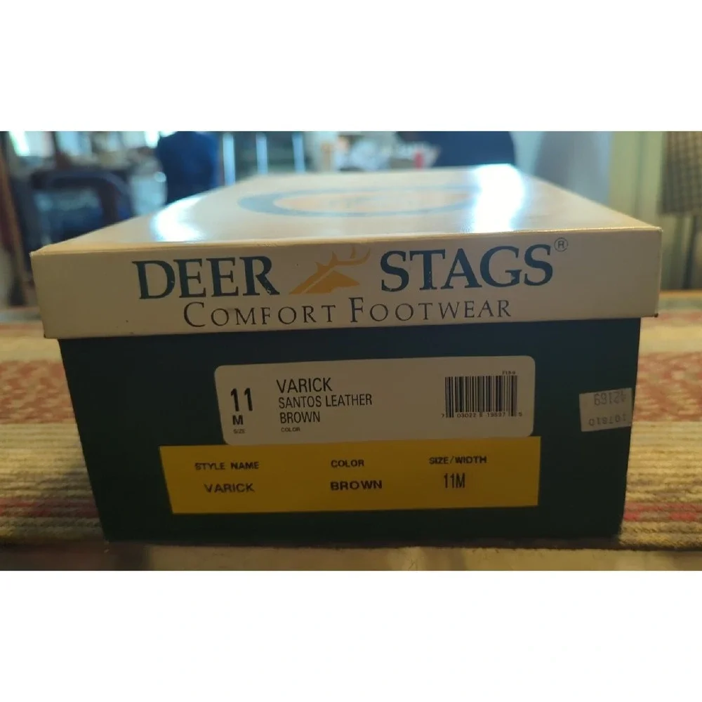 New Deer Stags Men Shoes Sz‎ 11M Oxford Casual Dress Brown Leather